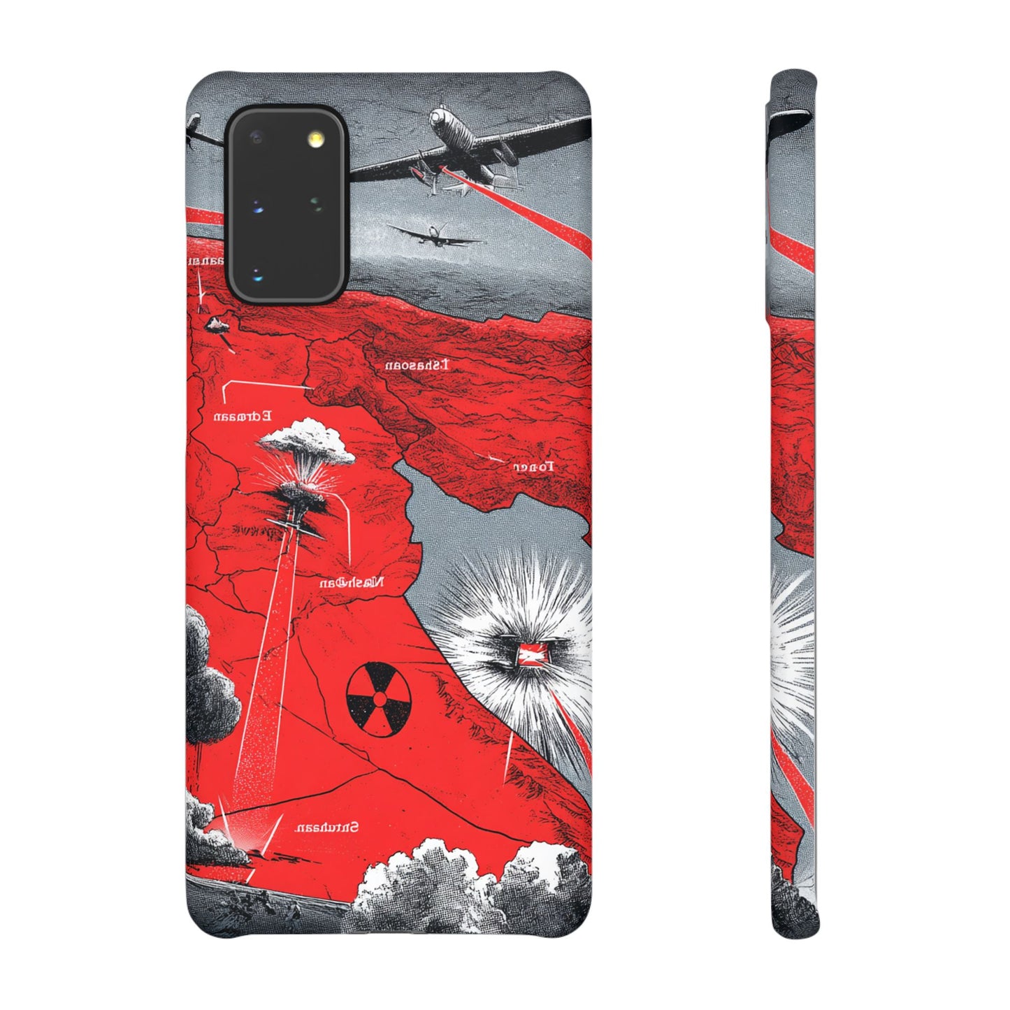 Bold Graphic Snap Case with Dramatic Design, Unique Phone Cover, Artistic Protection for iPhone, Trendy Gadget Gift, Edgy Tech Accessory