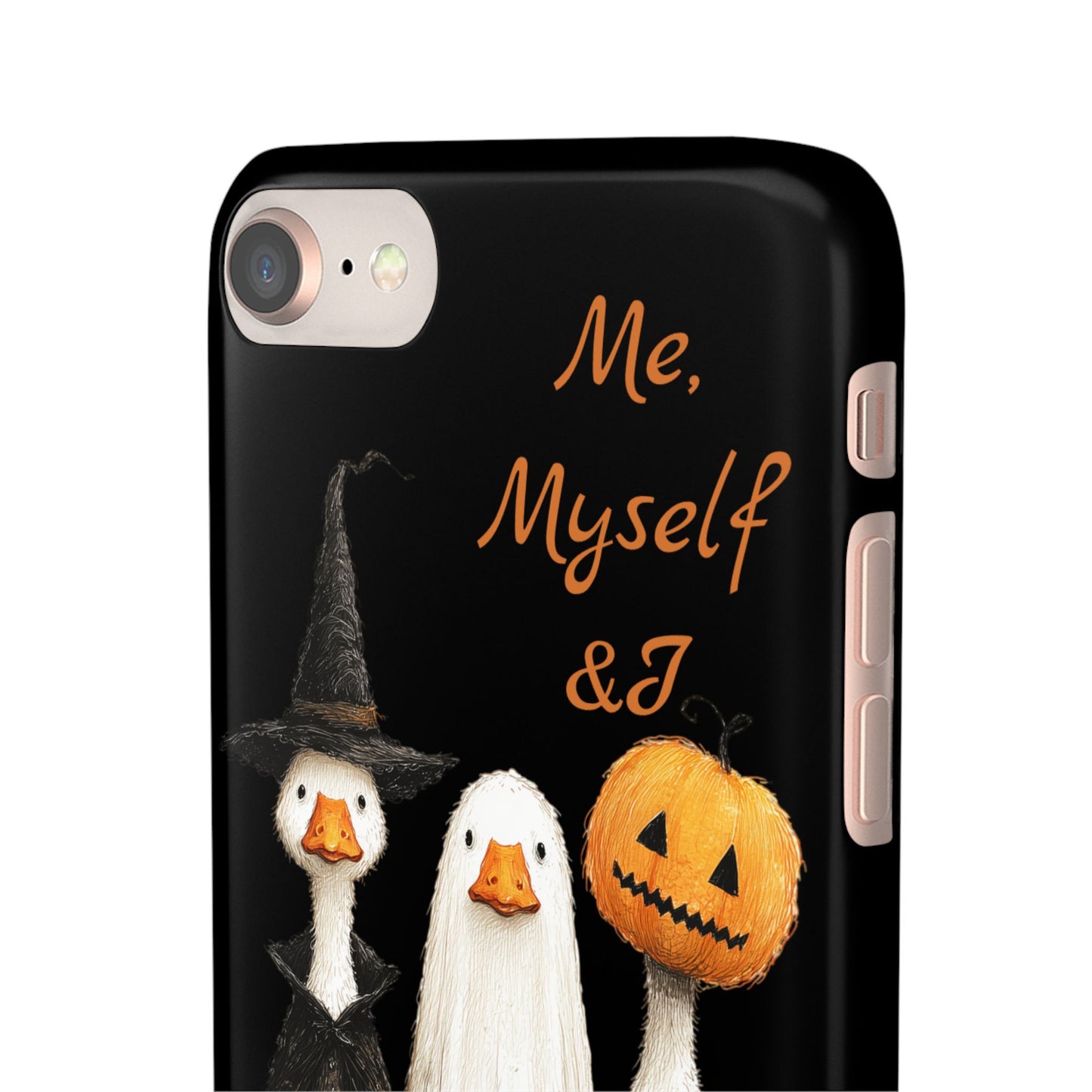 Halloween Goose Snap Case, Funny Goose Phone Case, Fall Accessories, Cute Halloween Gift, Me Myself & I Design