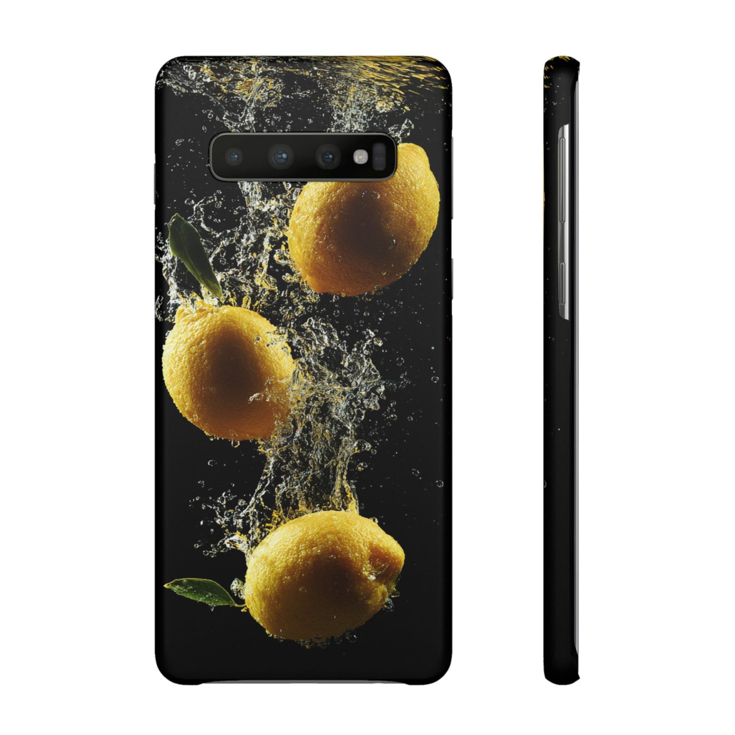 Lemon Splash Phone Case - Vibrant Snap Case, Fruit Lover Gift, Summer Vibes, Kitchen Decor, Unique Phone Accessories