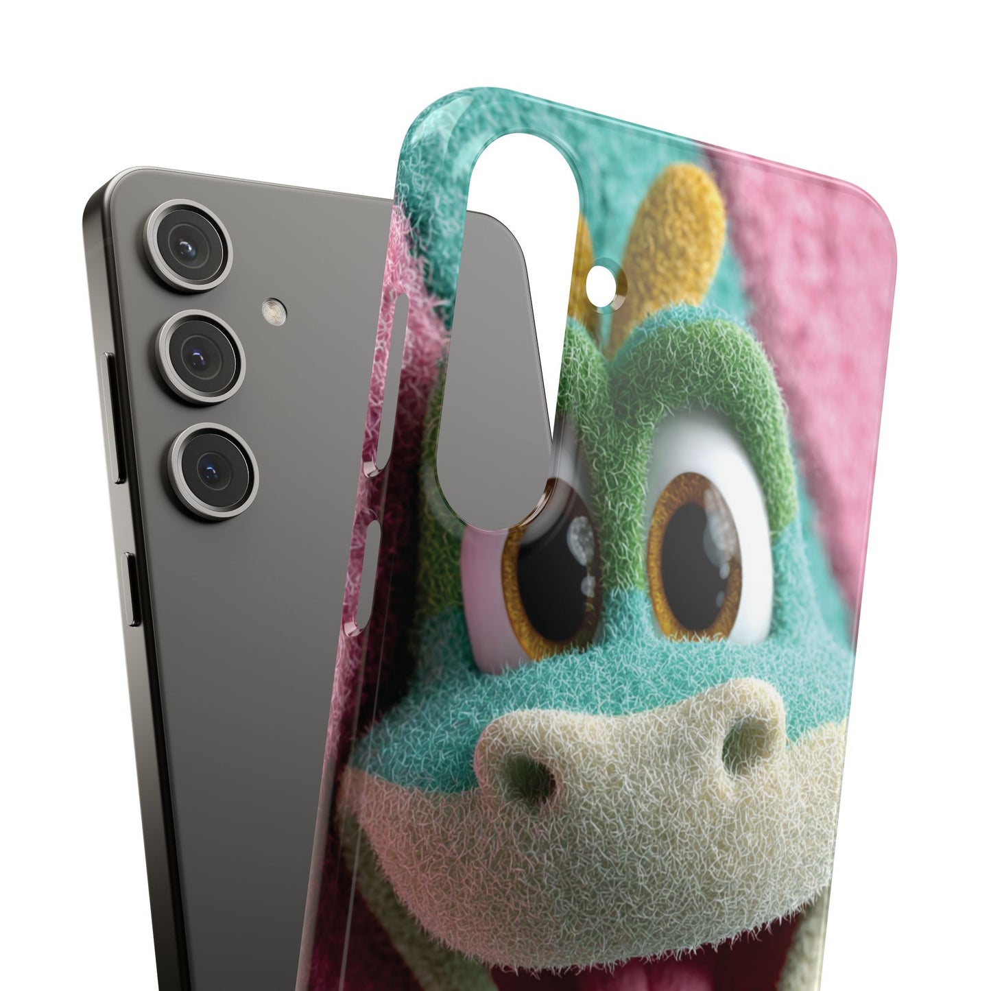 Fun Dino Snap Case for Kids | Cute Phone Cover | Colorful Mobile Accessory | Birthday Gift | Child's Tech Style