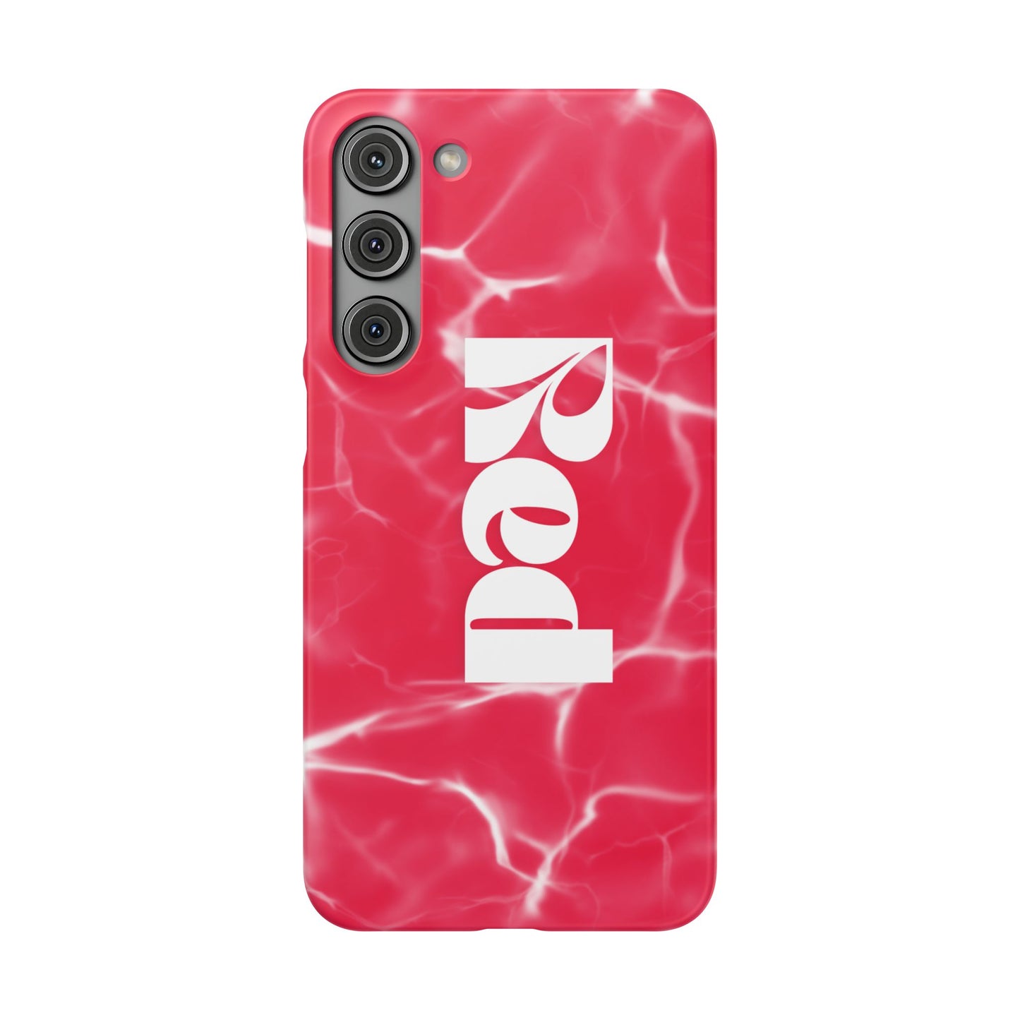Vibrant Red Snap Case for iPhone, Trendy Phone Cover, Gift for Her, Summer Accessory, Stylish Tech Protection