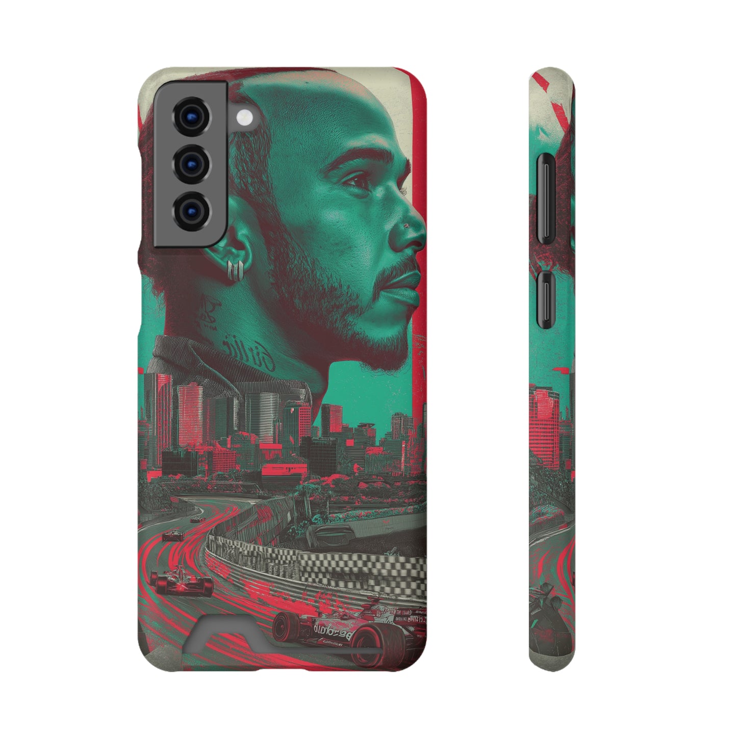 Racing Phone Case, Card Holder Case, Sports Phone Cover, Gift for Car Enthusiasts, Personalized Cell Phone Protector