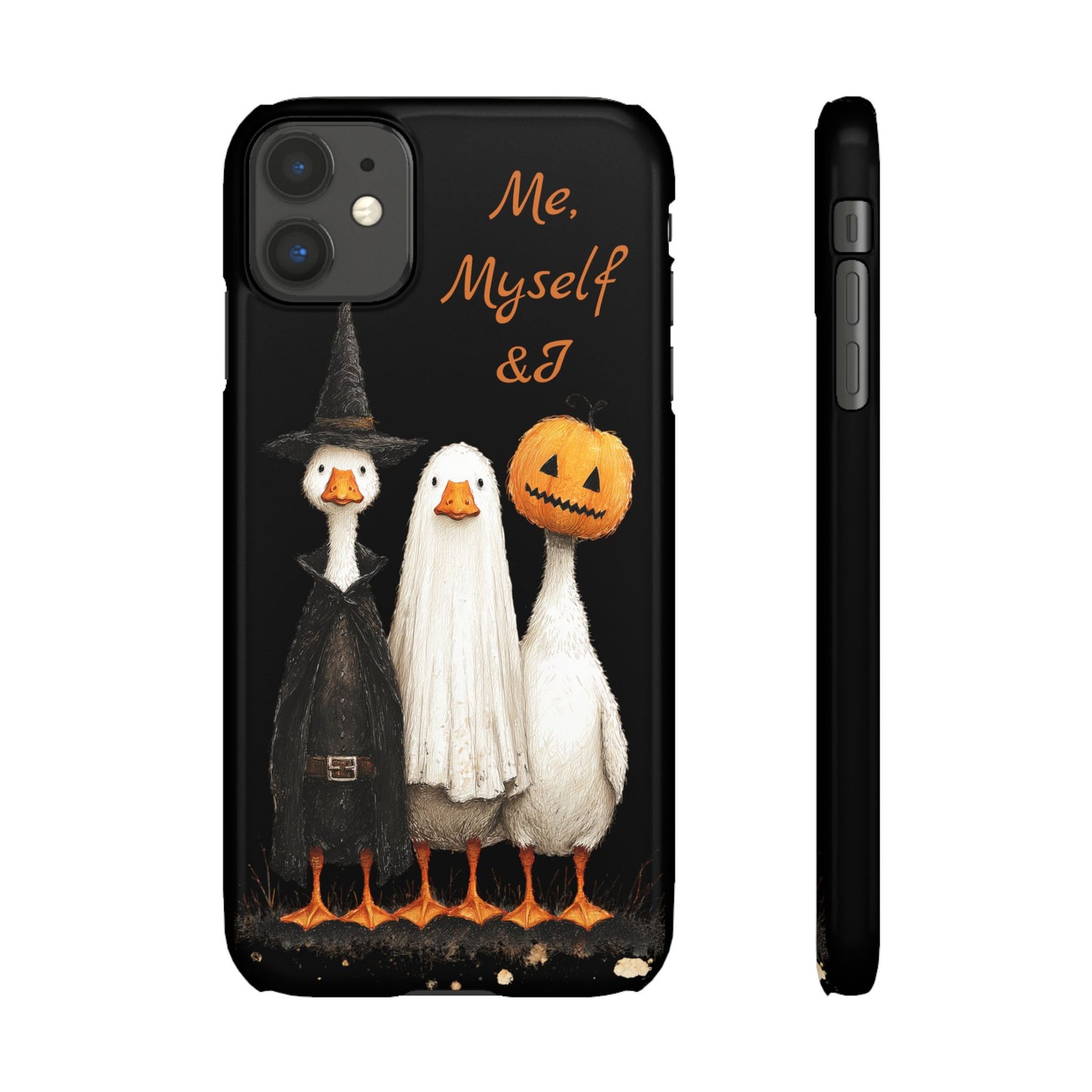 Halloween Goose Snap Case, Funny Goose Phone Case, Fall Accessories, Cute Halloween Gift, Me Myself & I Design