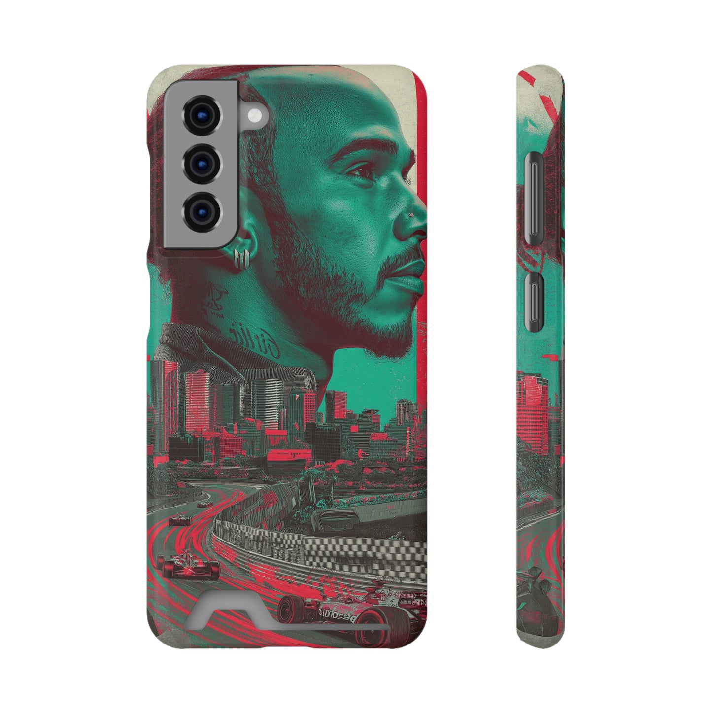 Racing Phone Case, Card Holder Case, Sports Phone Cover, Gift for Car Enthusiasts, Personalized Cell Phone Protector