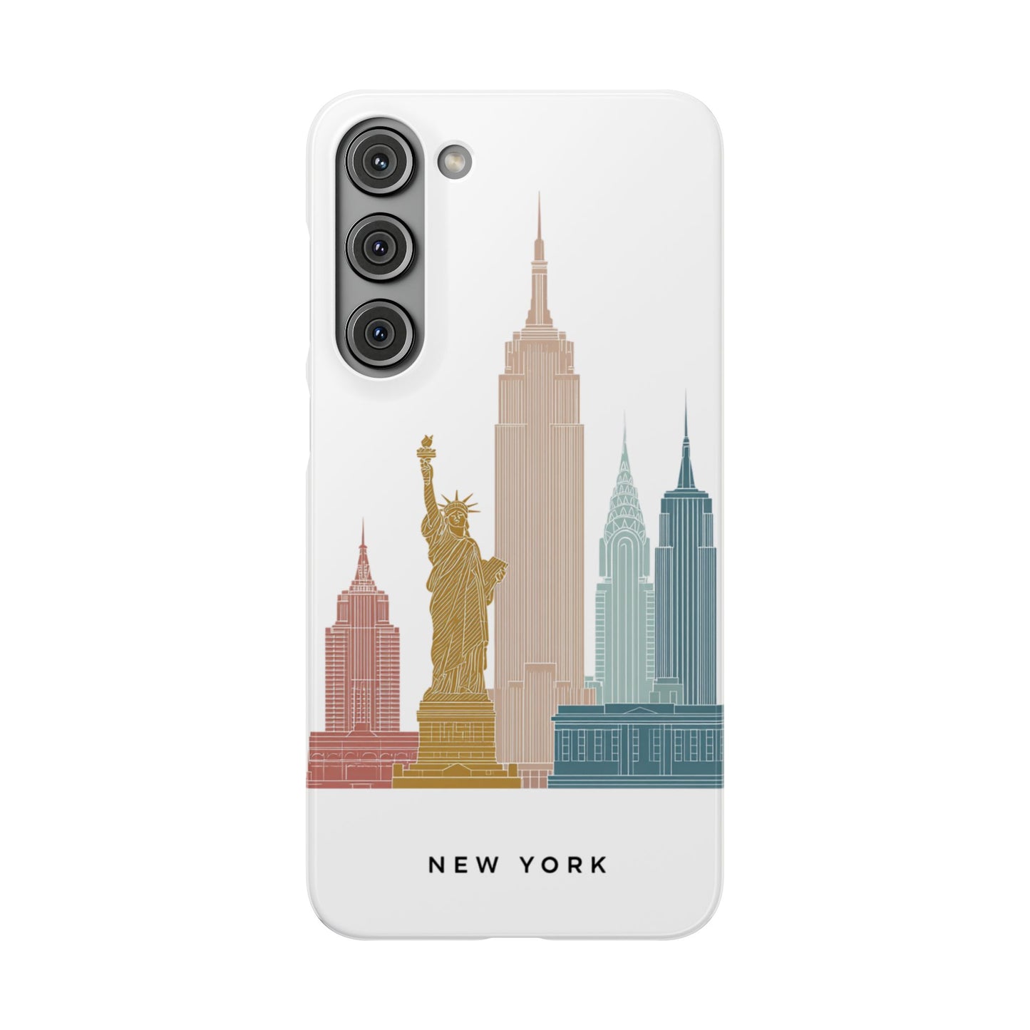 Stylish New York Snap Case, Urban Phone Cover, Cityscape Phone Case, Gift for Travelers, Trendy Protective Case