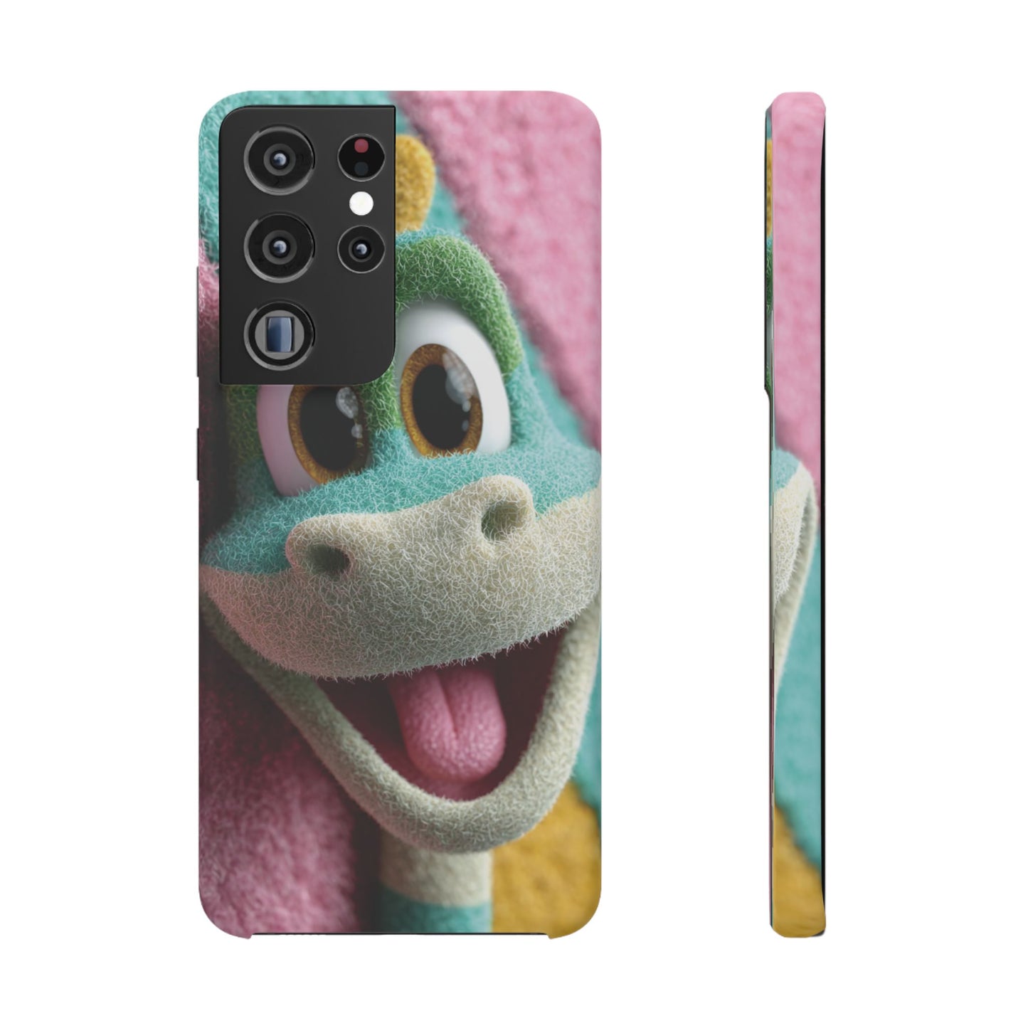 Fun Dino Snap Case for Kids | Cute Phone Cover | Colorful Mobile Accessory | Birthday Gift | Child's Tech Style