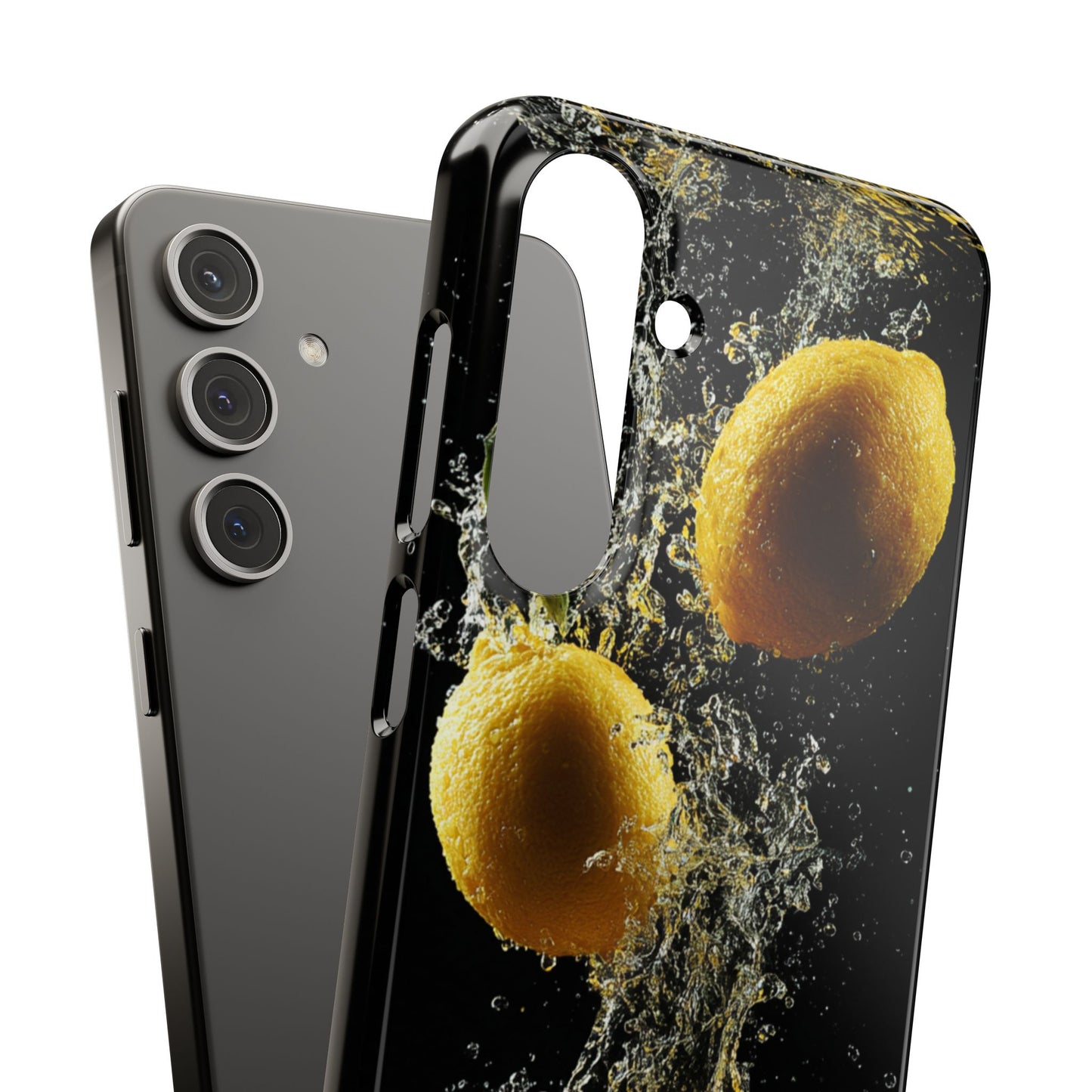 Lemon Splash Phone Case - Vibrant Snap Case, Fruit Lover Gift, Summer Vibes, Kitchen Decor, Unique Phone Accessories
