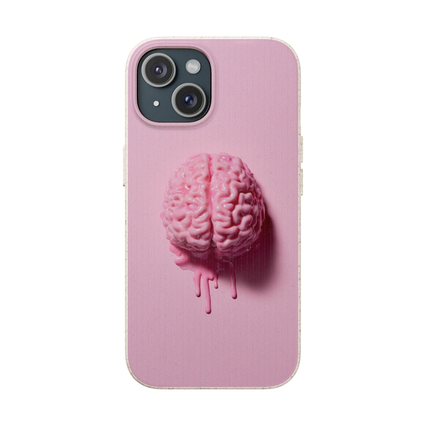 Eco-Friendly Brain Design Phone Case, Biodegradable Phone Cover, Unique Gift for Tech Lovers, Sustainable Accessory, Cute Phone Case