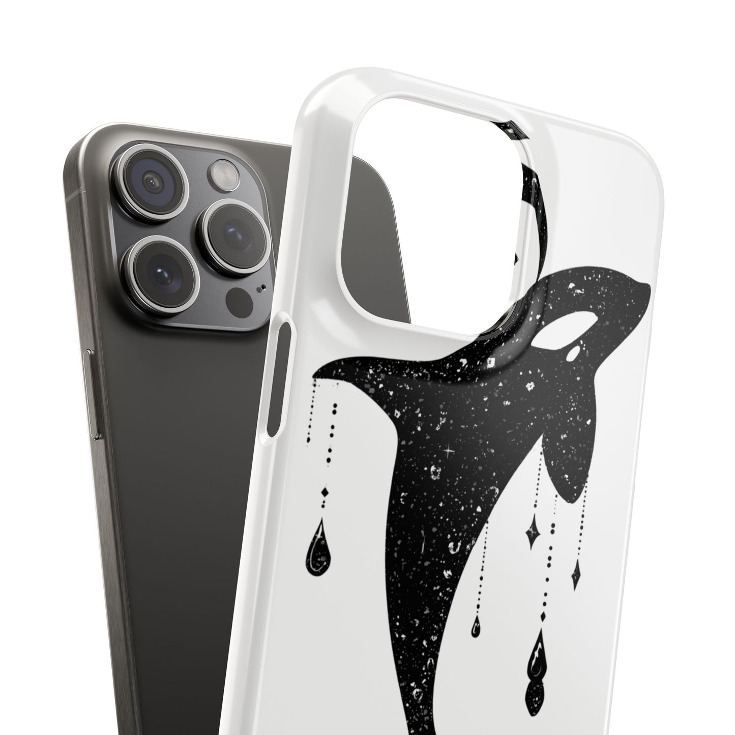Celestial Orca Snap Case | Phone Cover, Whale Lover Gift, Cosmic Decor, Unique Art, Ocean Vibe