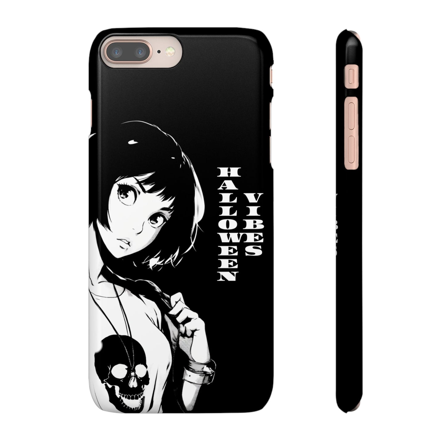 Halloween Vibes Snap Case Black and White Protective Phone Cover for iPhone and Samsung