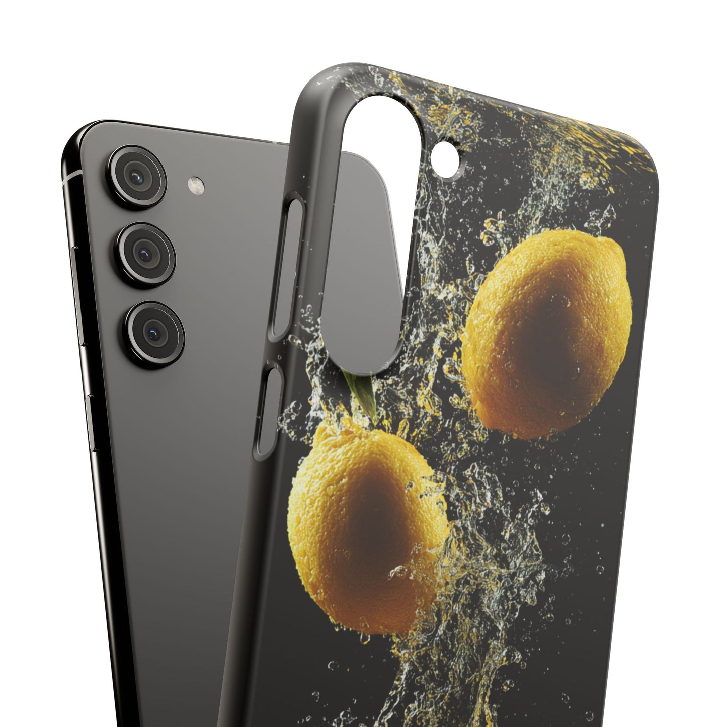 Lemon Splash Phone Case - Vibrant Snap Case, Fruit Lover Gift, Summer Vibes, Kitchen Decor, Unique Phone Accessories