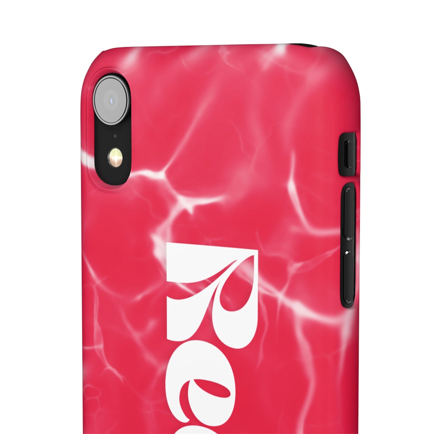 Vibrant Red Snap Case for iPhone, Trendy Phone Cover, Gift for Her, Summer Accessory, Stylish Tech Protection