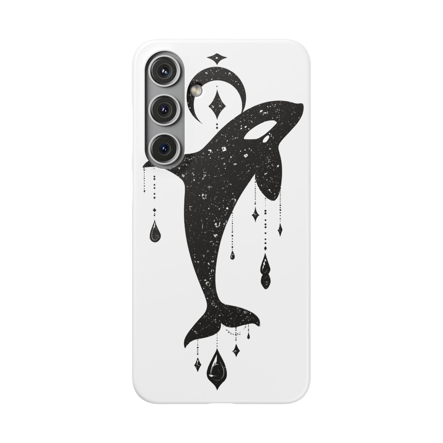 Celestial Orca Snap Case | Phone Cover, Whale Lover Gift, Cosmic Decor, Unique Art, Ocean Vibe