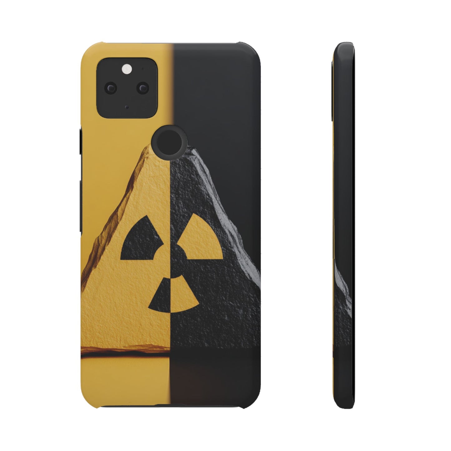 Bold Graphic Snap Case, Radiation Symbol Phone Cover, Trendy Phone Accessory, Unique Gift for Tech Lovers, Stylish Mobile Case
