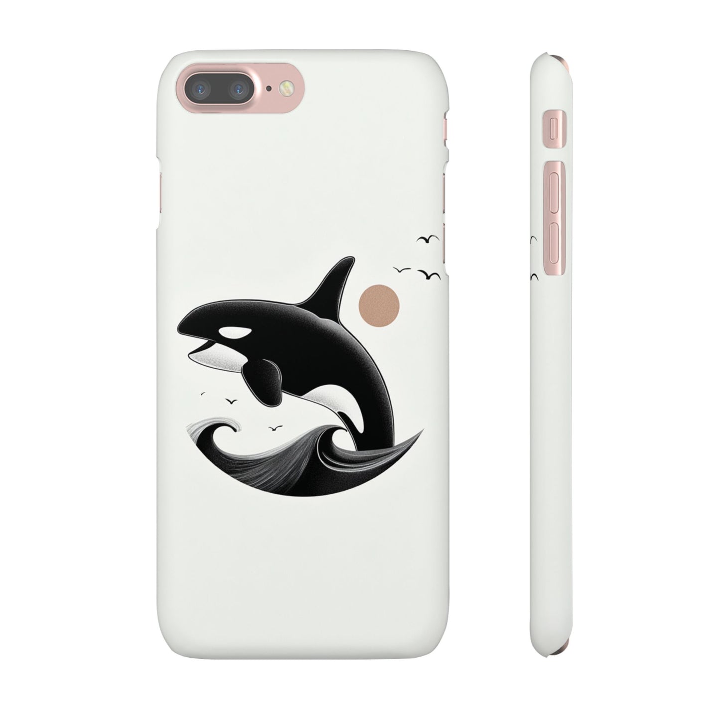 Whale Splash Phone Case | Ocean Lover Gift, Marine Art, Snap Cases, Cute Whale Design, Custom Phone Accessories