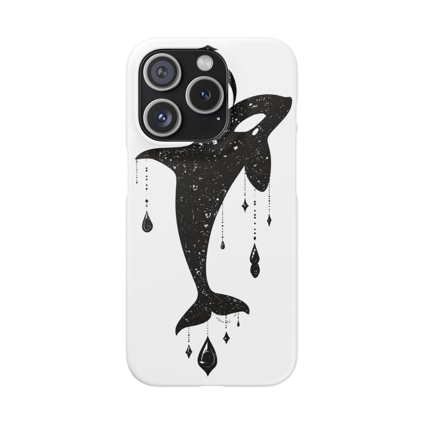 Celestial Orca Snap Case | Phone Cover, Whale Lover Gift, Cosmic Decor, Unique Art, Ocean Vibe