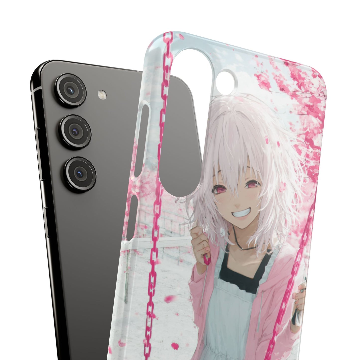 Anime Character Snap Cases for Phone, Cute Aesthetic Phone Cover, Gifts for Otaku, Floral Design, Unique Phone Cases