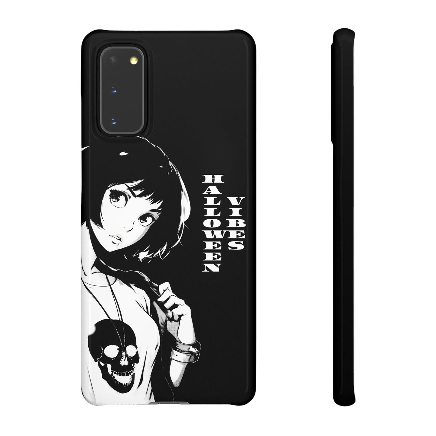 Halloween Vibes Snap Case Black and White Protective Phone Cover for iPhone and Samsung