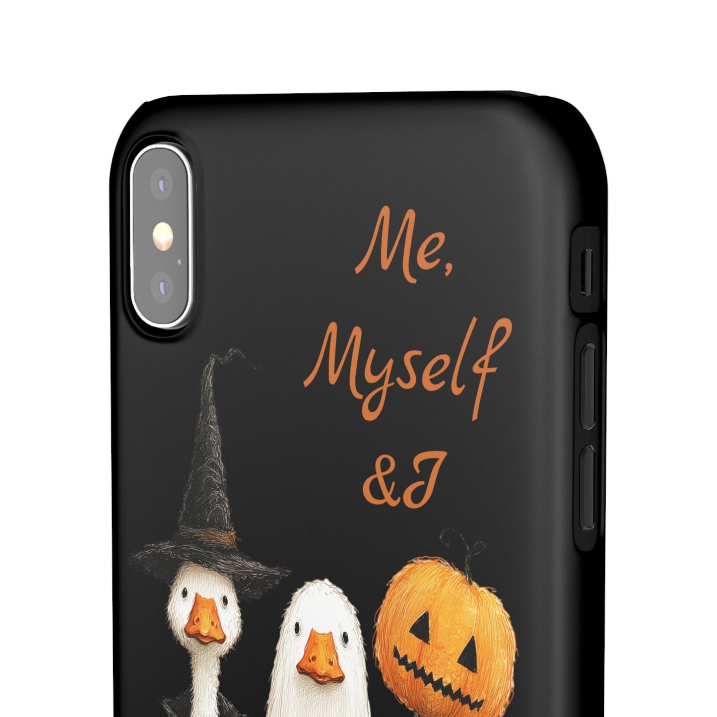 Halloween Goose Snap Case, Funny Goose Phone Case, Fall Accessories, Cute Halloween Gift, Me Myself & I Design