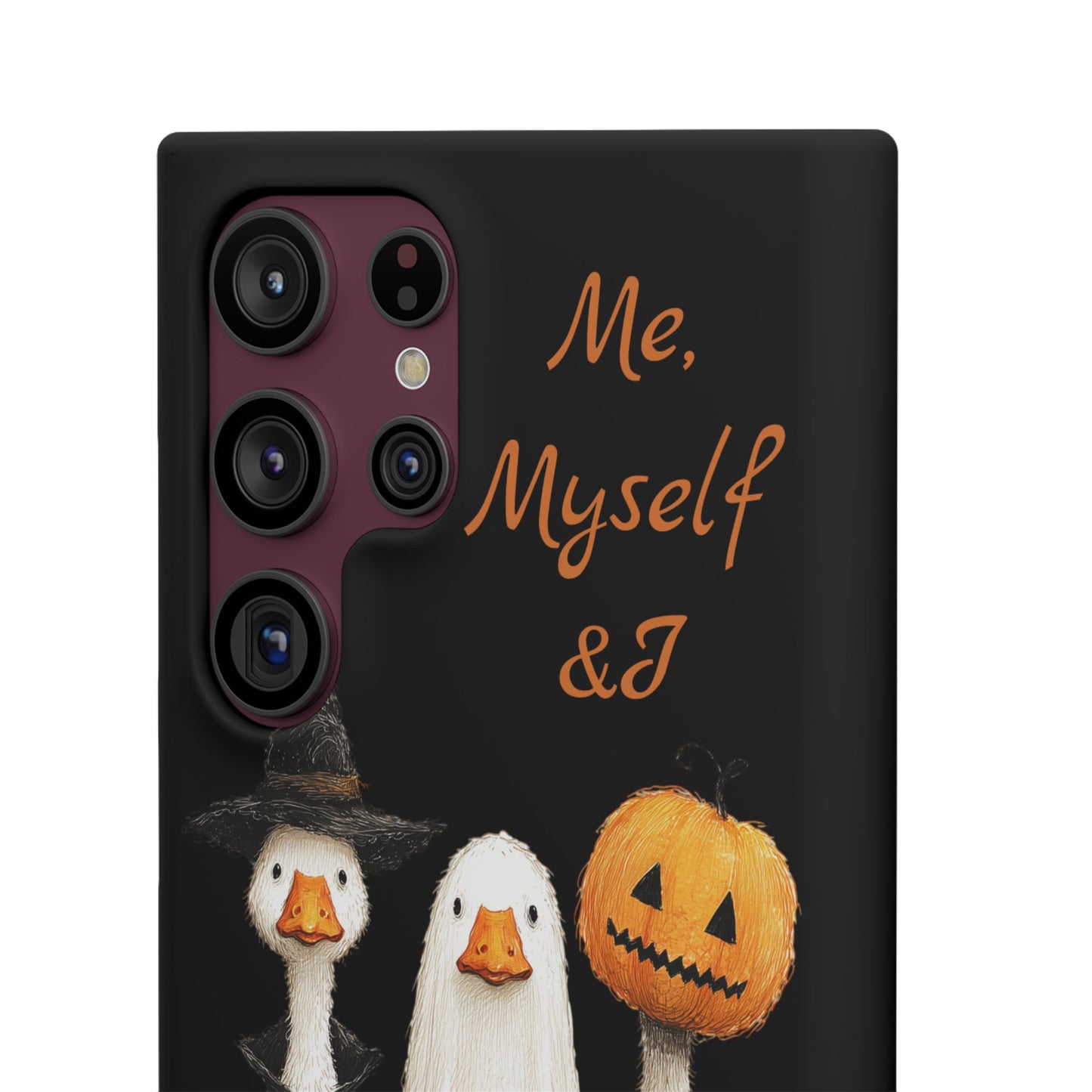 Halloween Goose Snap Case, Funny Goose Phone Case, Fall Accessories, Cute Halloween Gift, Me Myself & I Design