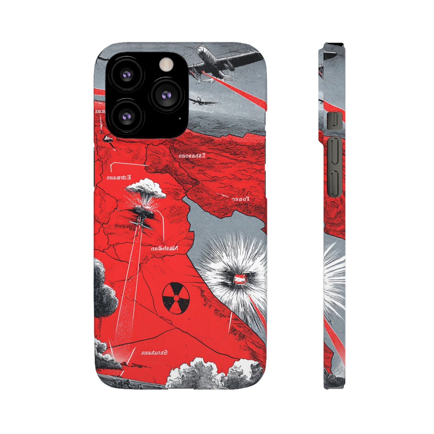 Bold Graphic Snap Case with Dramatic Design, Unique Phone Cover, Artistic Protection for iPhone, Trendy Gadget Gift, Edgy Tech Accessory