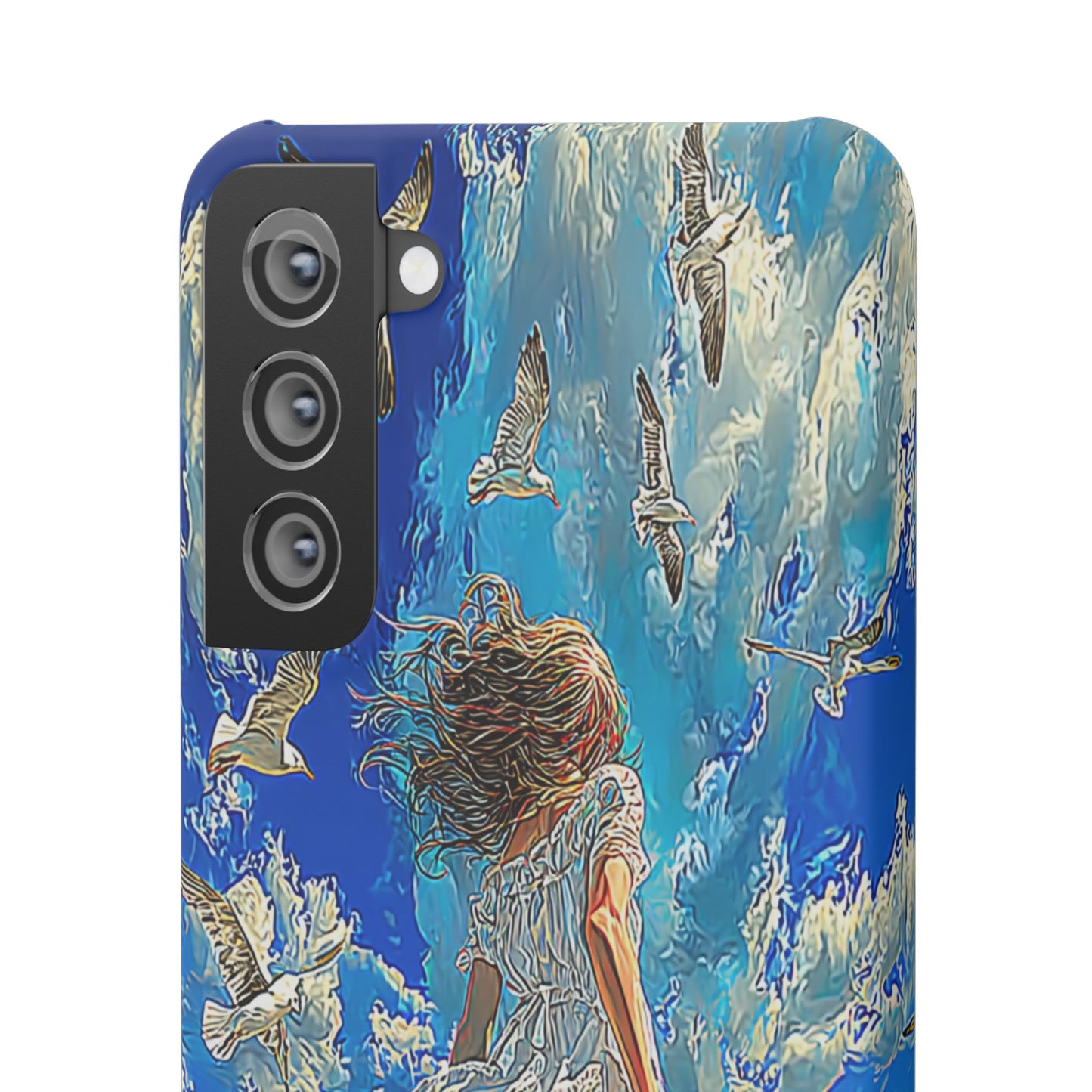 Dreamy Seaside Snap Case, Ocean Waves Phone Cover, Summer Vibe Gift, Cute Aesthetic Accessory, Beach Lover Case