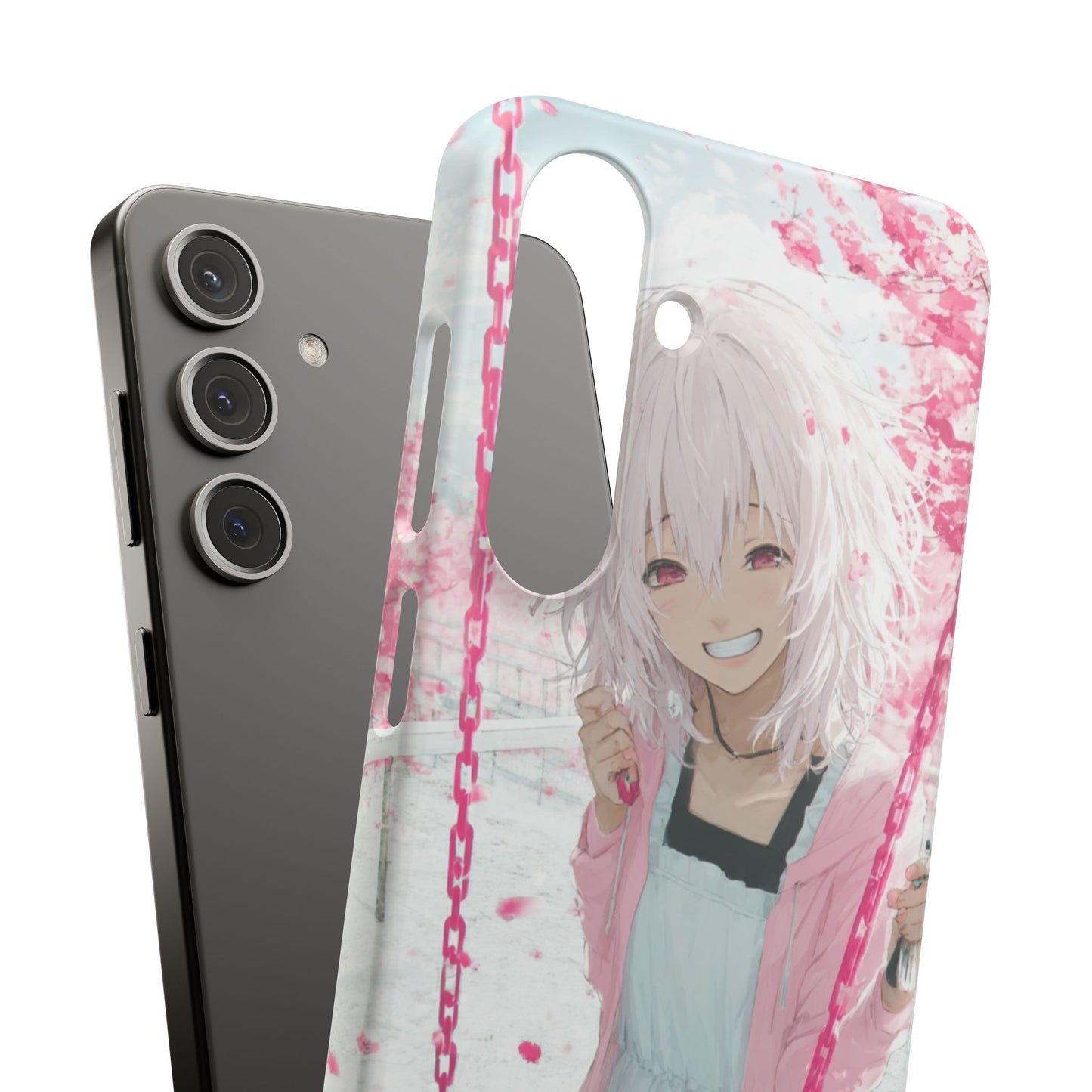 Anime Character Snap Cases for Phone, Cute Aesthetic Phone Cover, Gifts for Otaku, Floral Design, Unique Phone Cases