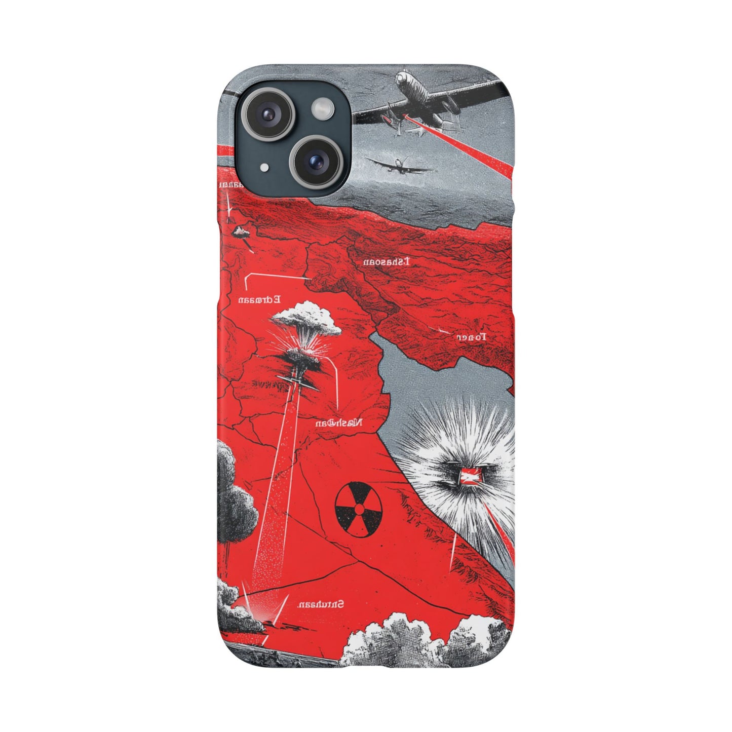 Bold Graphic Snap Case with Dramatic Design, Unique Phone Cover, Artistic Protection for iPhone, Trendy Gadget Gift, Edgy Tech Accessory