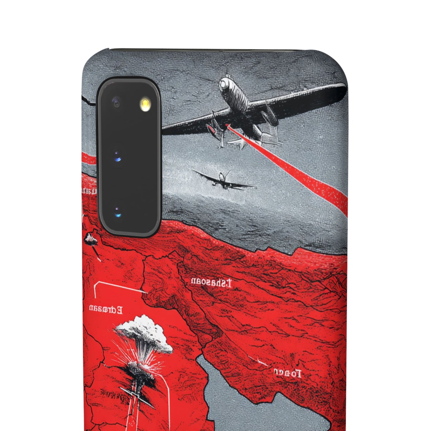 Bold Graphic Snap Case with Dramatic Design, Unique Phone Cover, Artistic Protection for iPhone, Trendy Gadget Gift, Edgy Tech Accessory