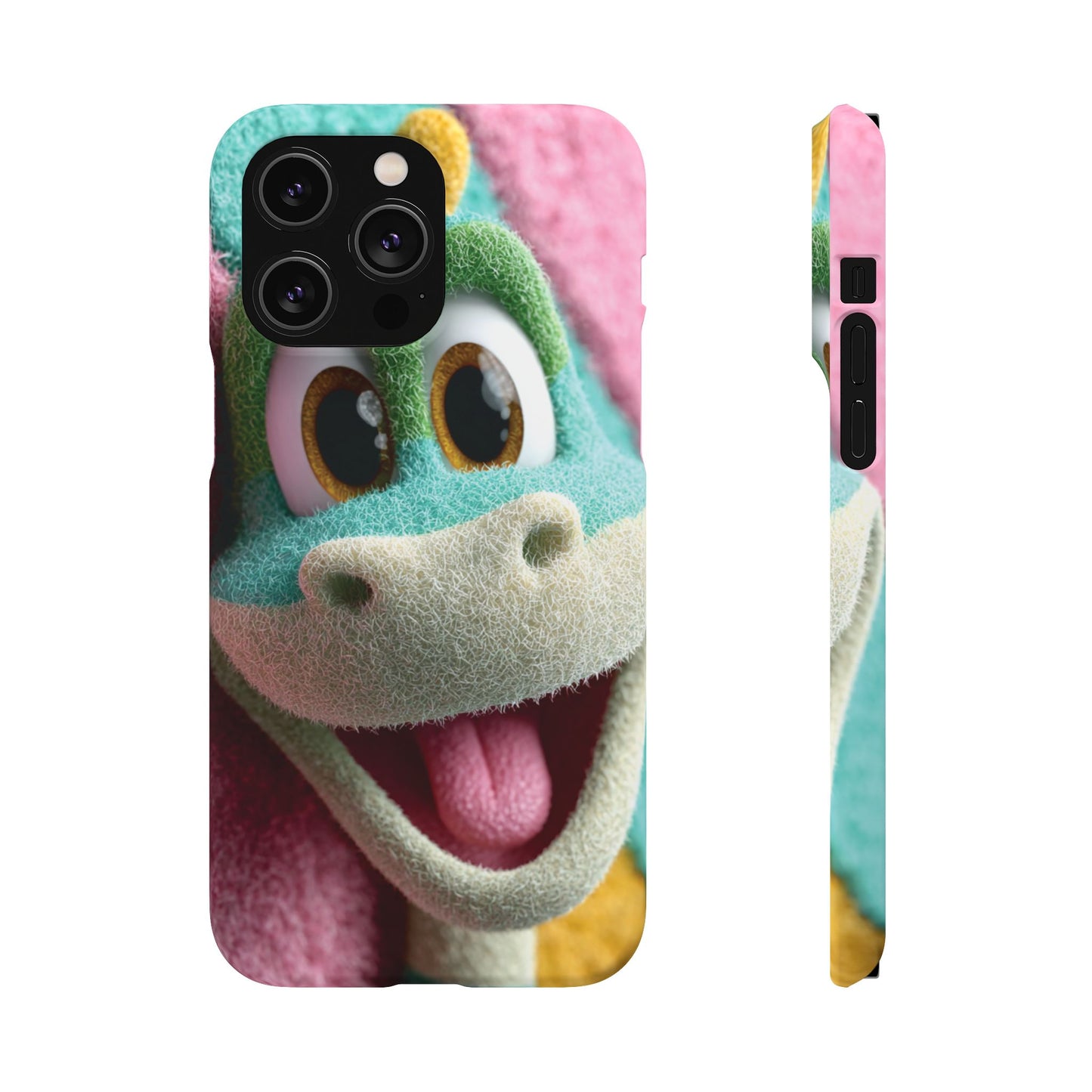 Fun Dino Snap Case for Kids | Cute Phone Cover | Colorful Mobile Accessory | Birthday Gift | Child's Tech Style