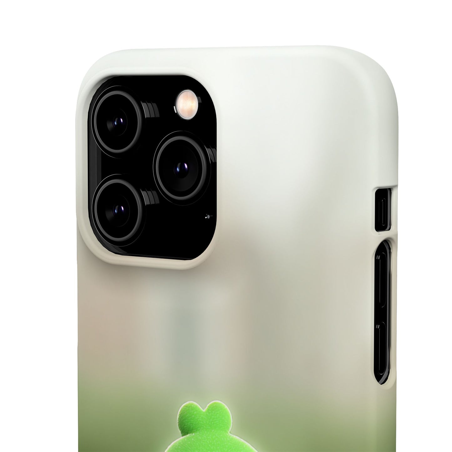 Cute Green Creature Phone Case, Snap Cases, Green Monster Phone Cover, Fun Phone Accessory, Playful Gift for Kids