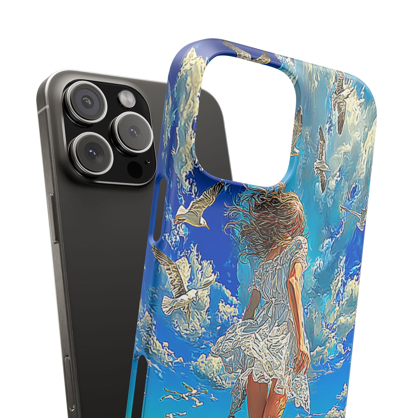 Dreamy Seaside Snap Case, Ocean Waves Phone Cover, Summer Vibe Gift, Cute Aesthetic Accessory, Beach Lover Case