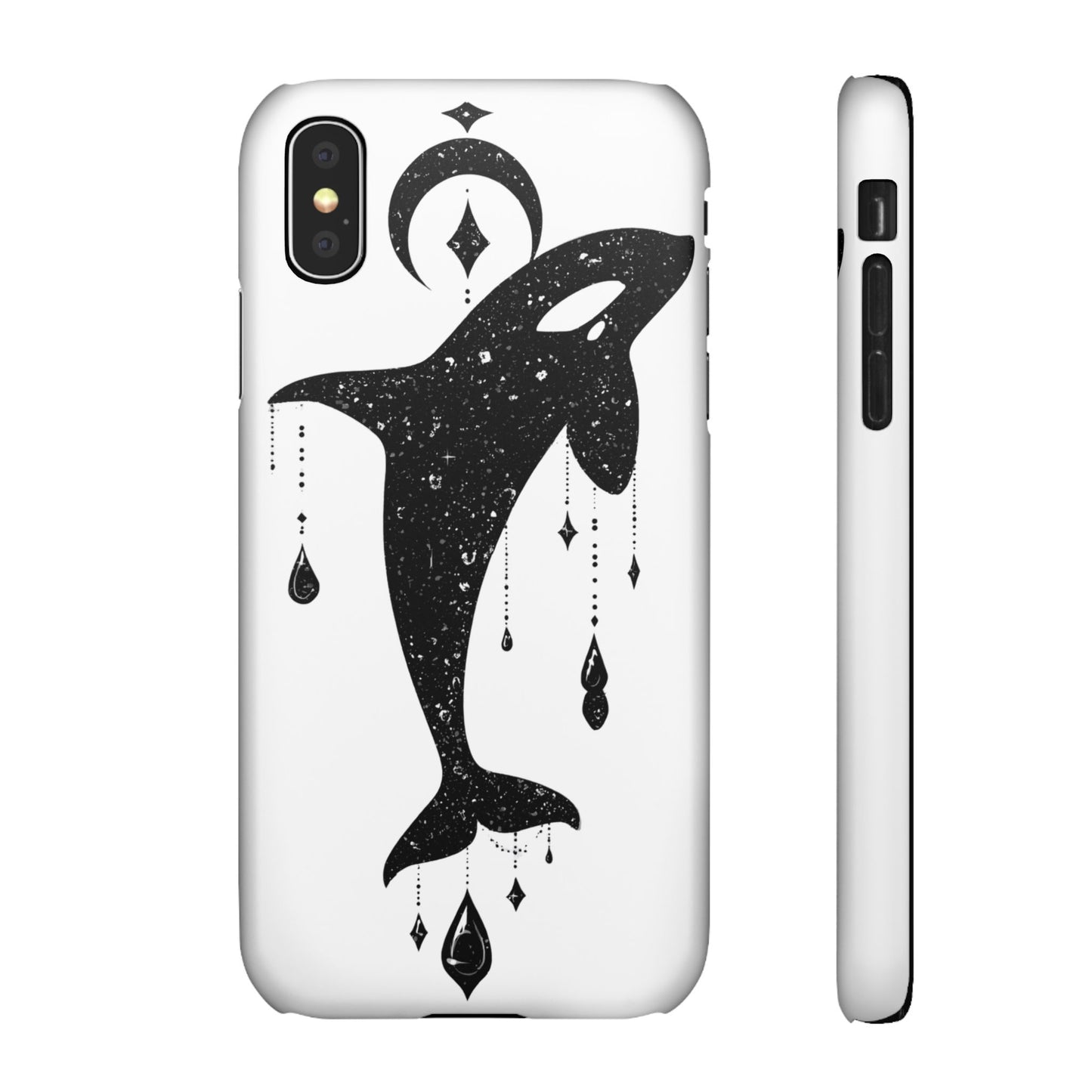 Celestial Orca Snap Case | Phone Cover, Whale Lover Gift, Cosmic Decor, Unique Art, Ocean Vibe