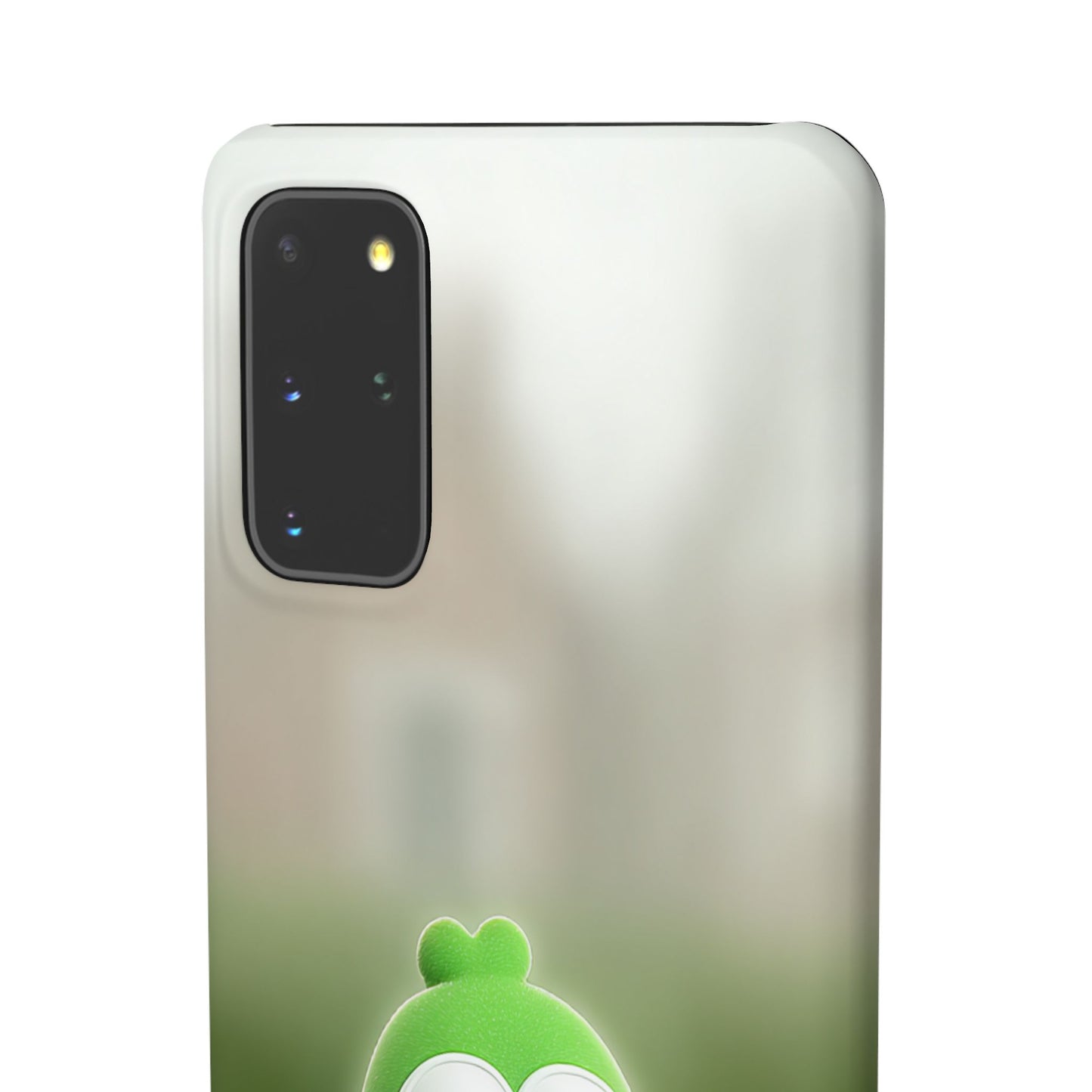 Cute Green Creature Phone Case, Snap Cases, Green Monster Phone Cover, Fun Phone Accessory, Playful Gift for Kids