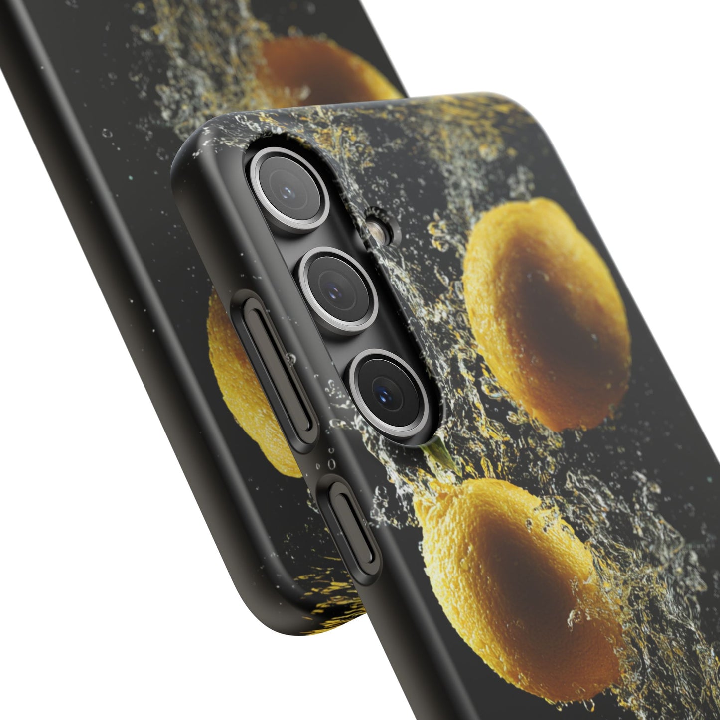 Lemon Splash Phone Case - Vibrant Snap Case, Fruit Lover Gift, Summer Vibes, Kitchen Decor, Unique Phone Accessories