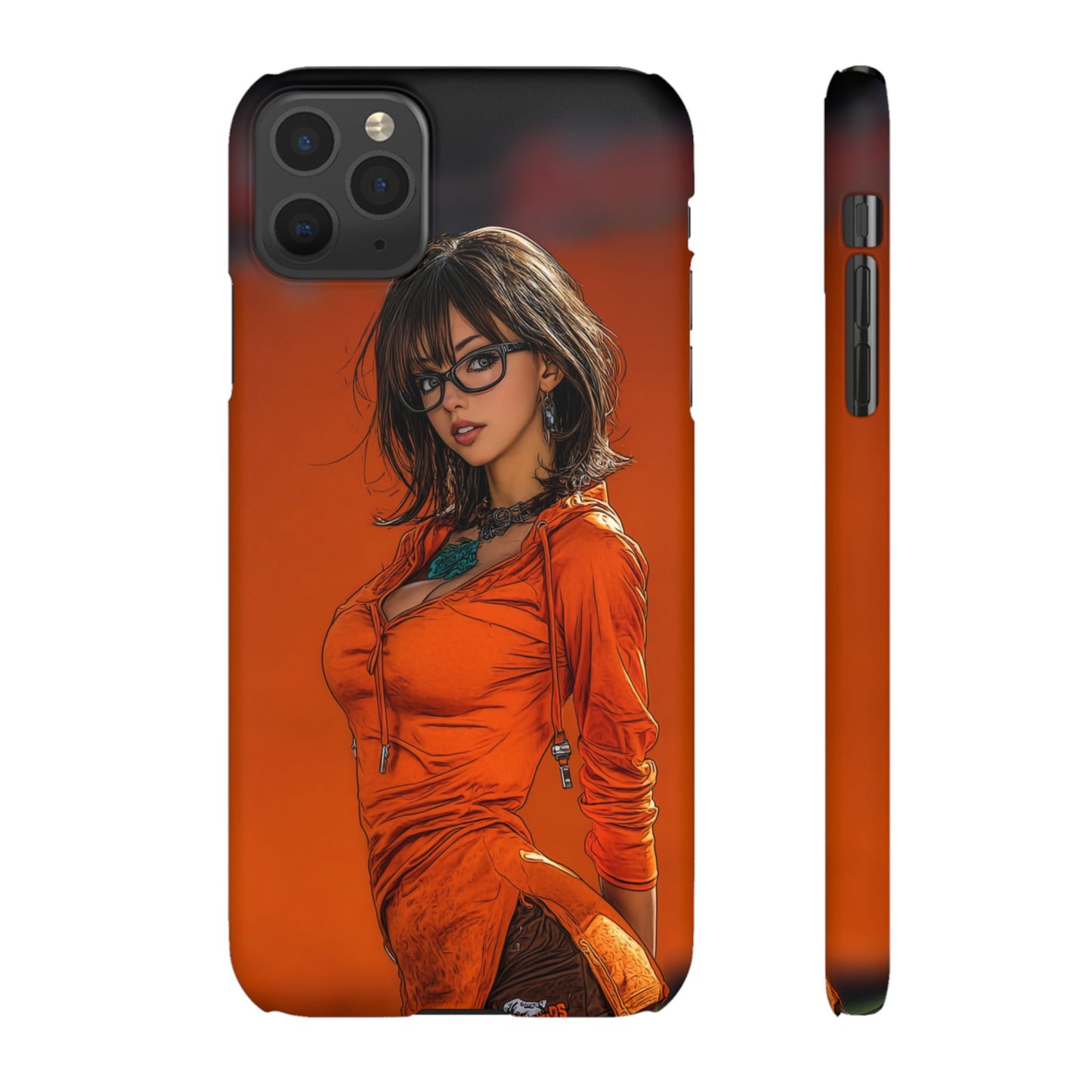 Velma Dinkley Cleveland Browns Fan Snap Cases, Phone Cover, Cartoon Style Art, Custom Case, Protective Shell