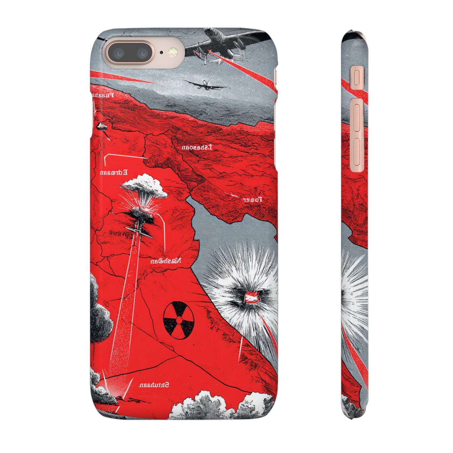 Bold Graphic Snap Case with Dramatic Design, Unique Phone Cover, Artistic Protection for iPhone, Trendy Gadget Gift, Edgy Tech Accessory