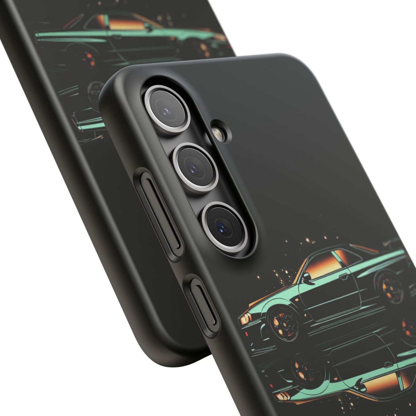 Green Skyleine R34 GTR Art Snap Case and Protective Phone Cover For iPhone and Samsung