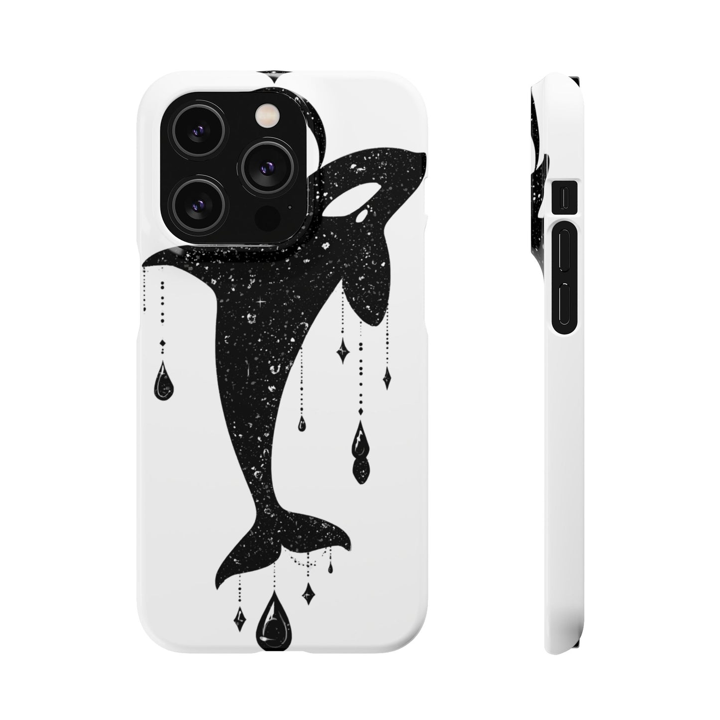 Celestial Orca Snap Case | Phone Cover, Whale Lover Gift, Cosmic Decor, Unique Art, Ocean Vibe