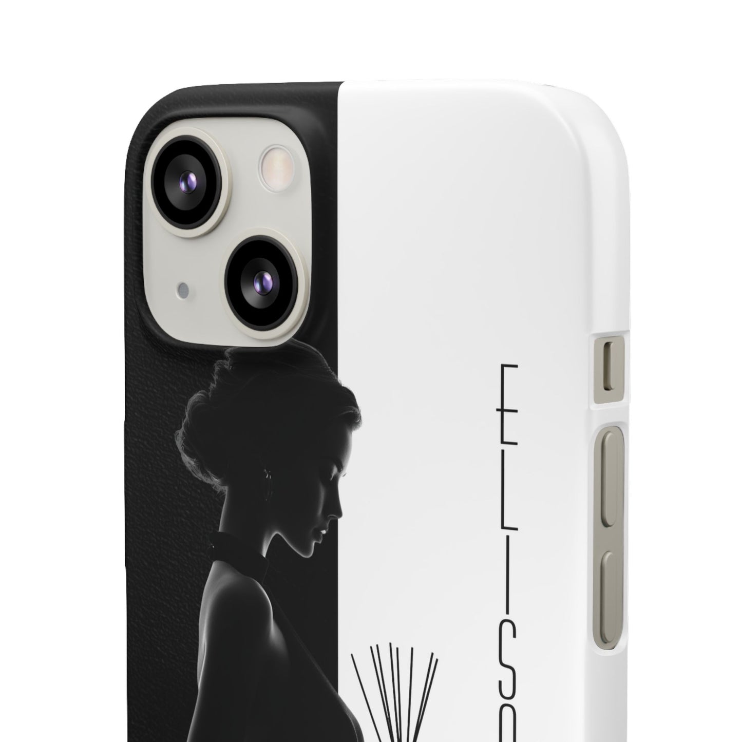 Custom Black and White Snap Case for Women Phone Cover for iPhone and Samsung