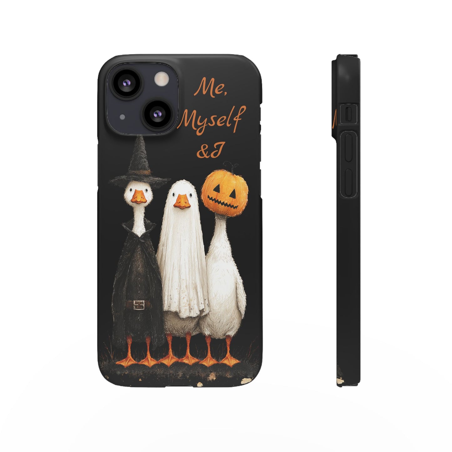 Halloween Goose Snap Case, Funny Goose Phone Case, Fall Accessories, Cute Halloween Gift, Me Myself & I Design