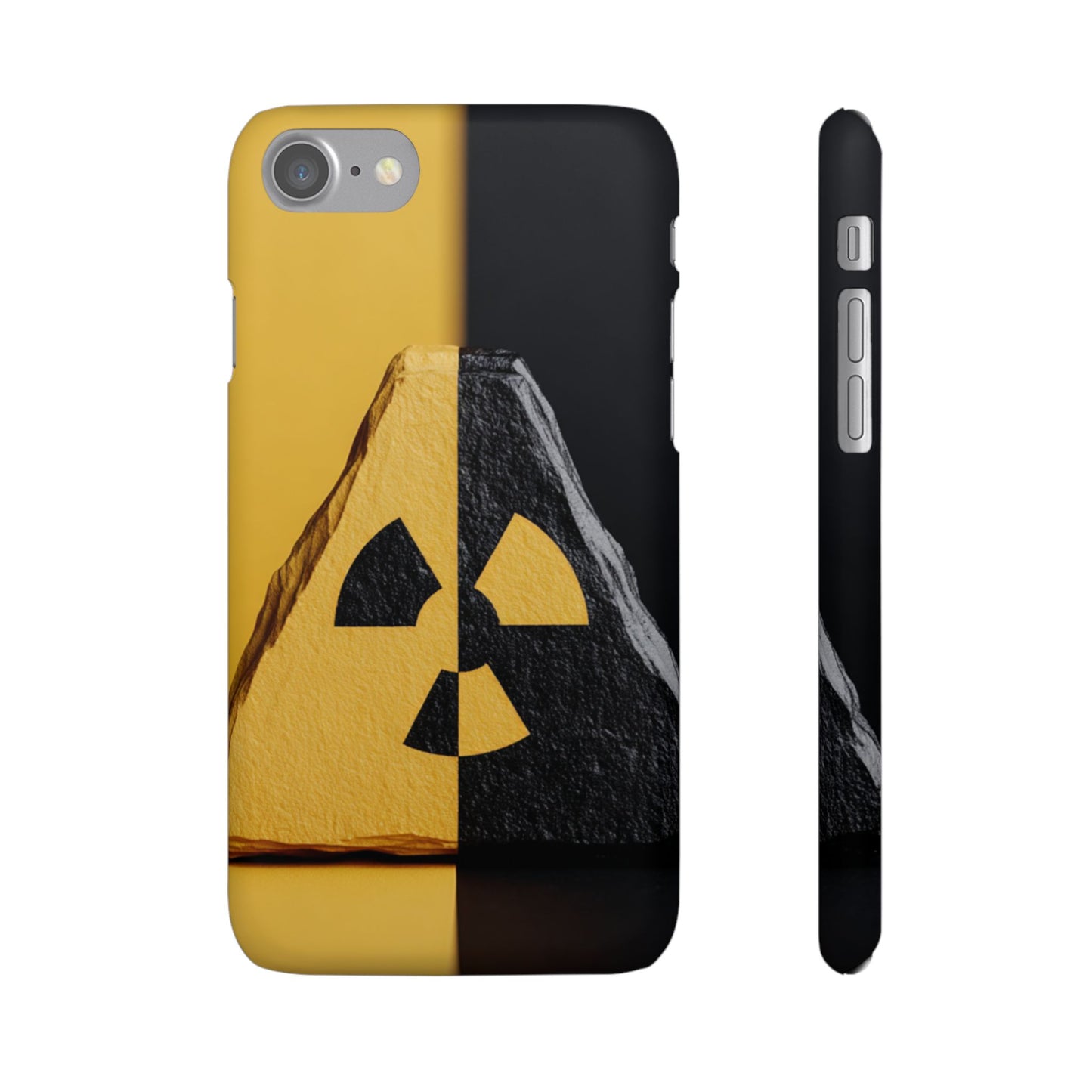 Bold Graphic Snap Case, Radiation Symbol Phone Cover, Trendy Phone Accessory, Unique Gift for Tech Lovers, Stylish Mobile Case