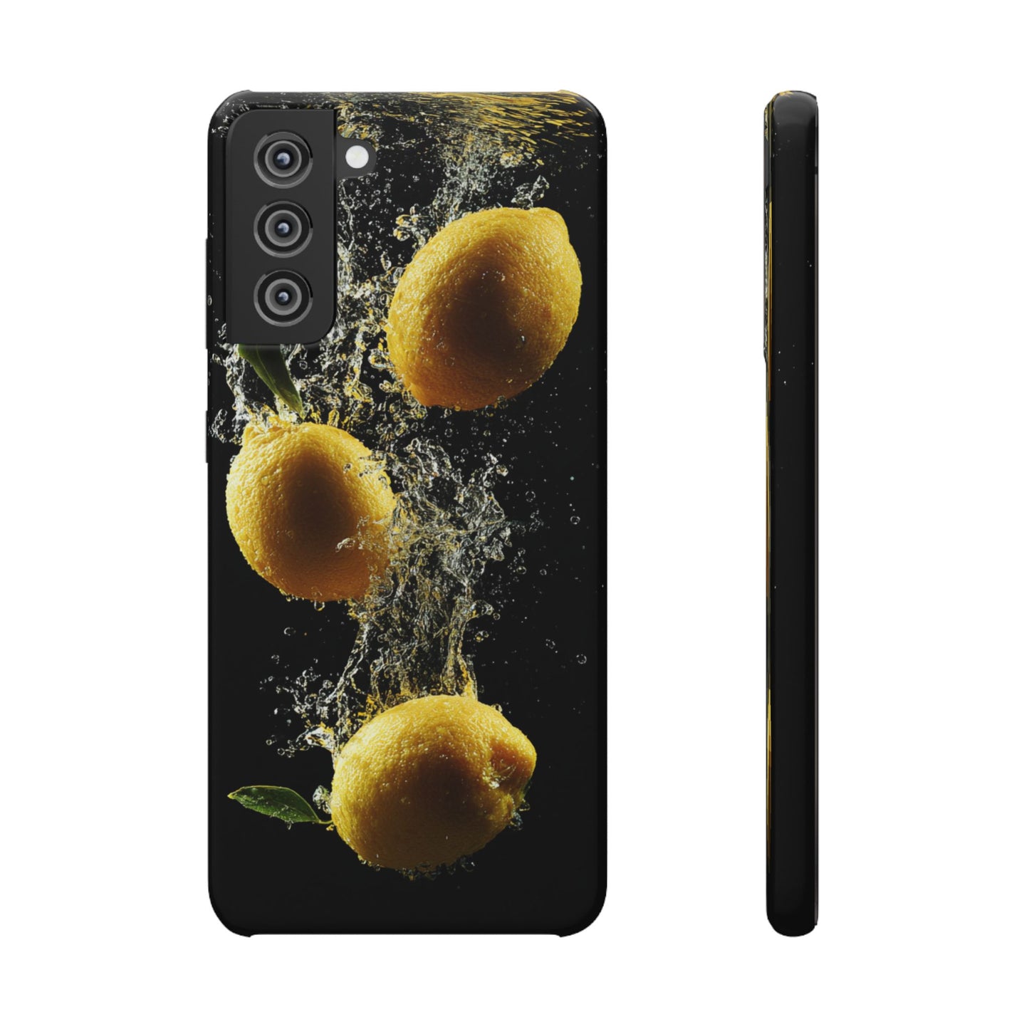 Lemon Splash Phone Case - Vibrant Snap Case, Fruit Lover Gift, Summer Vibes, Kitchen Decor, Unique Phone Accessories