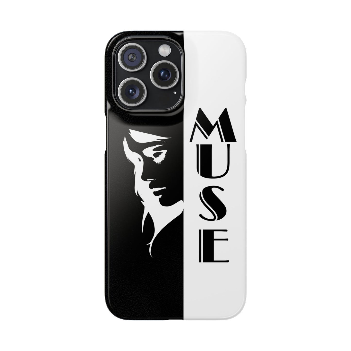 Black And White Bold Muse Snap Case Cover for iPhone and Samsung