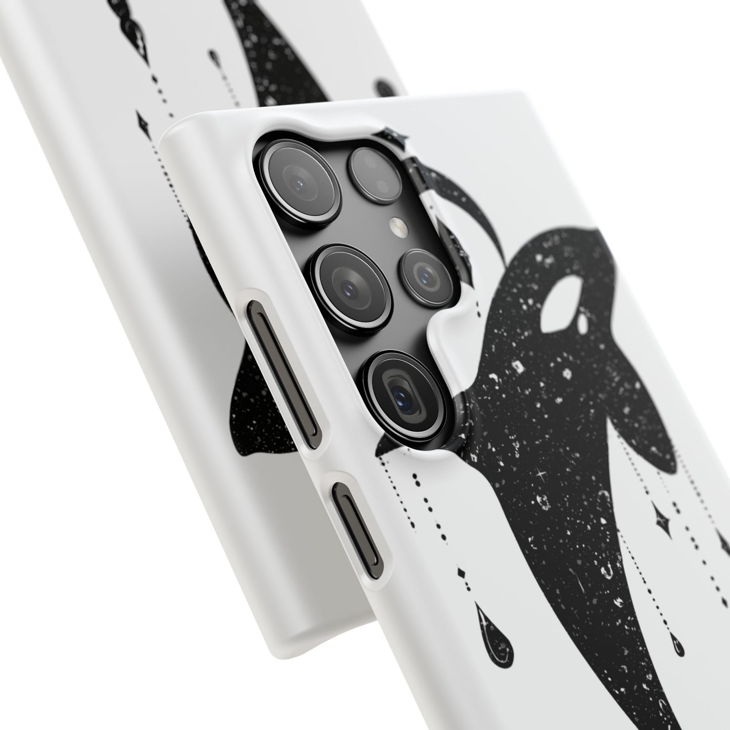 Celestial Orca Snap Case | Phone Cover, Whale Lover Gift, Cosmic Decor, Unique Art, Ocean Vibe