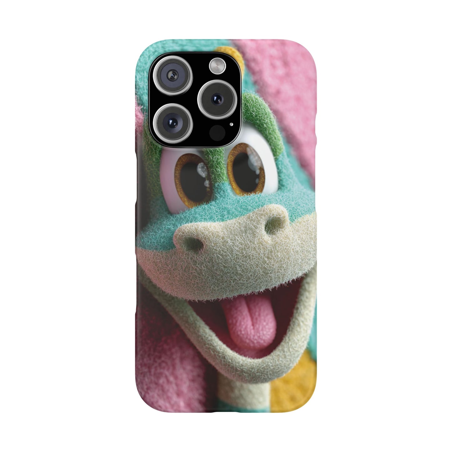 Fun Dino Snap Case for Kids | Cute Phone Cover | Colorful Mobile Accessory | Birthday Gift | Child's Tech Style