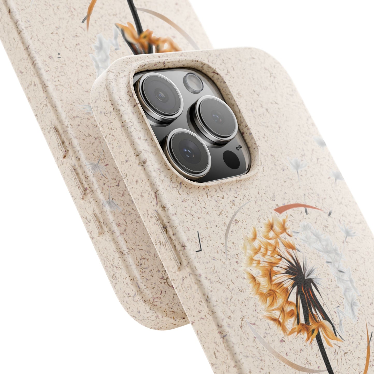 Plastic Free Eco-Friendly Phone Cases with Floral Design Sustainable Gift for Iphone and Samsungs