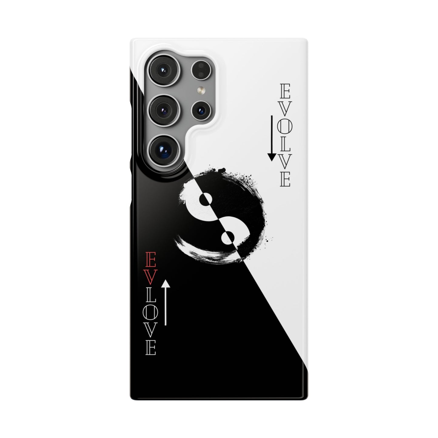 Yin Yang Evolve Black and White Snap Case Cover for iPhone and Samsung