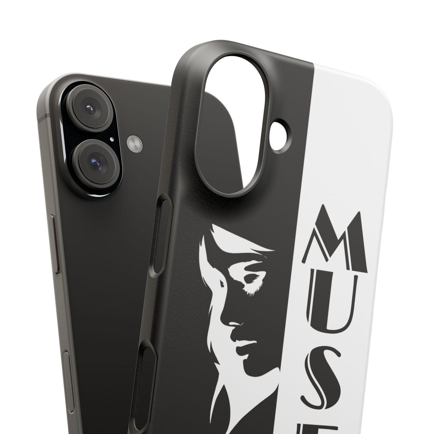 Black And White Bold Muse Snap Case Cover for iPhone and Samsung