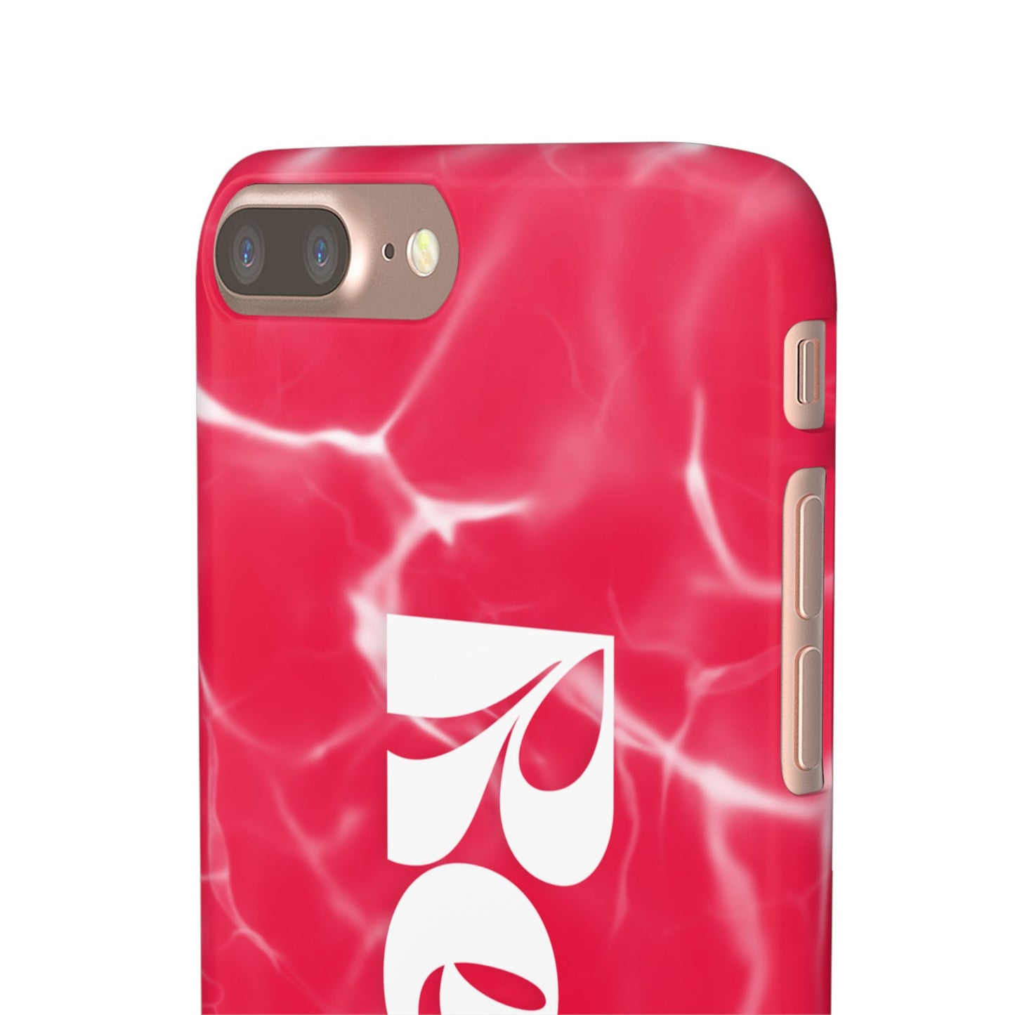 Vibrant Red Snap Case for iPhone, Trendy Phone Cover, Gift for Her, Summer Accessory, Stylish Tech Protection